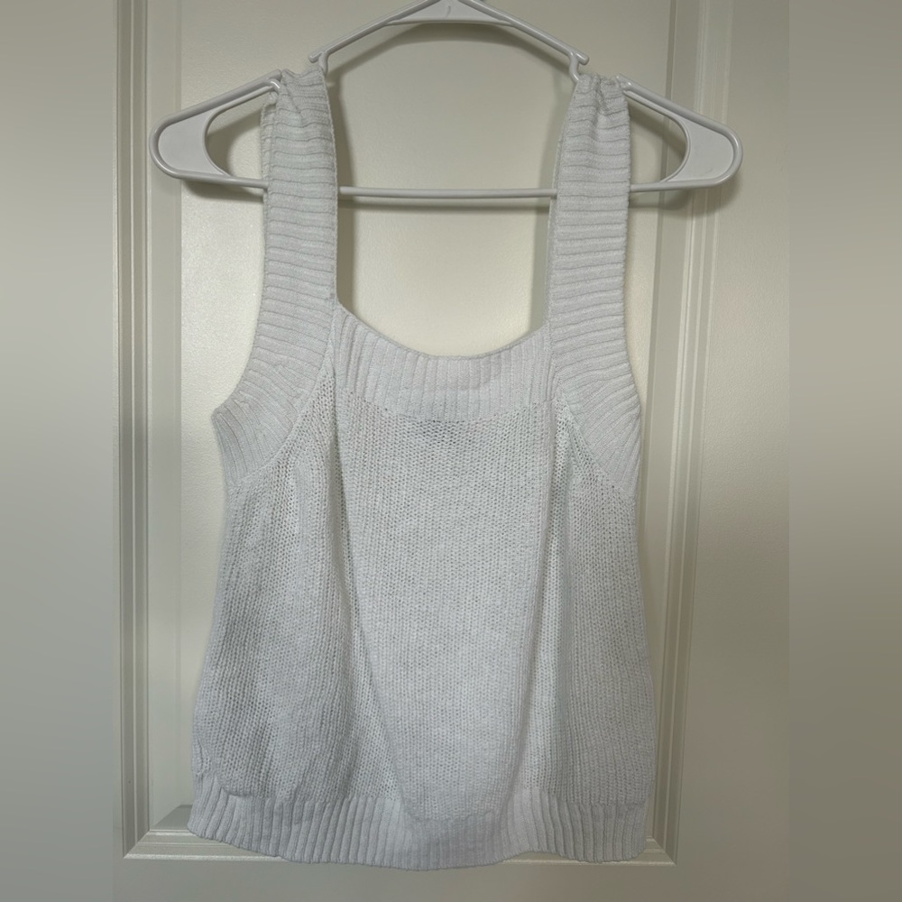 Tommy Hilfiger White Knit Tank Top